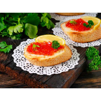 Рецепт вкусного бутерброда с красной икрой