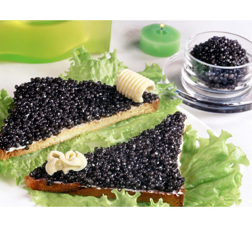 Ікра чорна осетра з Вилкове, Преміум, натуральна, 300 грам