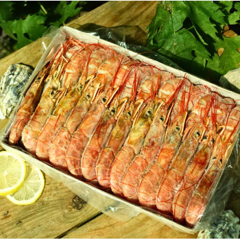 Креветки лангустини з головою, розмір L2, 20-30шт/кг (упаковка 2кг, ціна за 1кг)