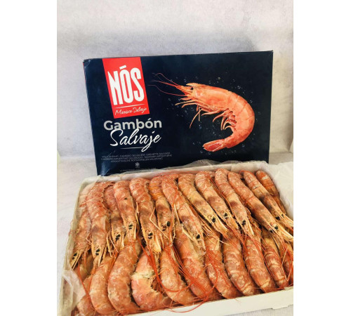 Креветки лангустини з головою, розмір L2, 20-30шт/кг (упаковка 2кг, ціна за 1кг)