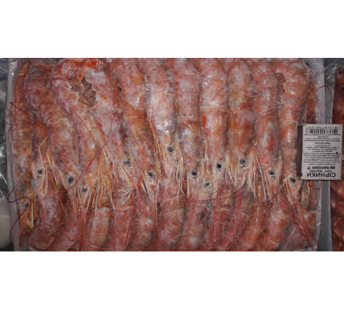 Креветки лангустини з головою, розмір L2, 20-30шт/кг (упаковка 2кг, ціна за 1кг)