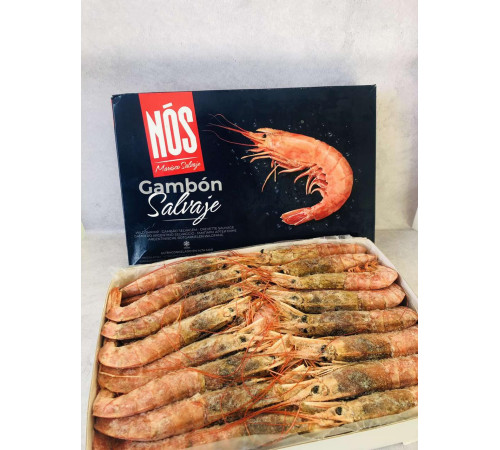 Креветки королевские лангустины с головой, размер L1, 10-20шт/кг (2кг упаковка). Цена за 1кг