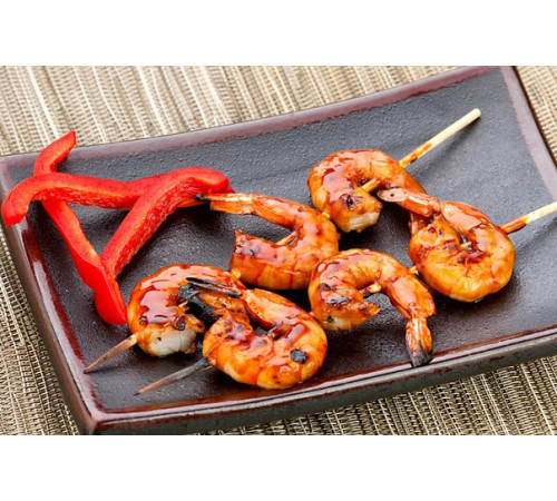 Креветки королевские лангустины с головой, размер L1, 10-20шт/кг (2кг упаковка). Цена за 1кг