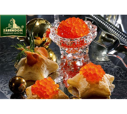 Ікра червона горбуші TM Zarendom Premium Gold, 500 грам, ж/б, Німеччина