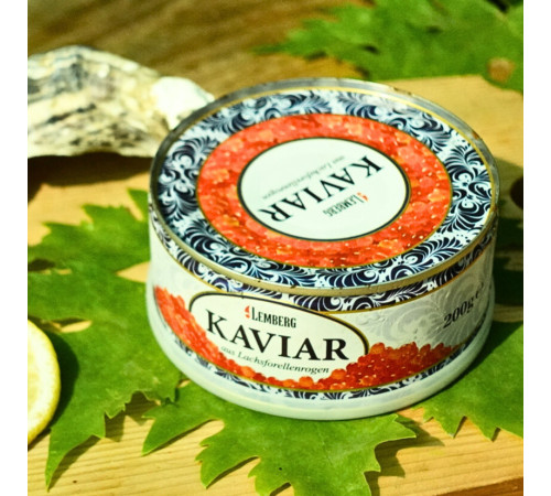 Ікра червона кижуча ТМ Лемберг з/б, 250 грам
