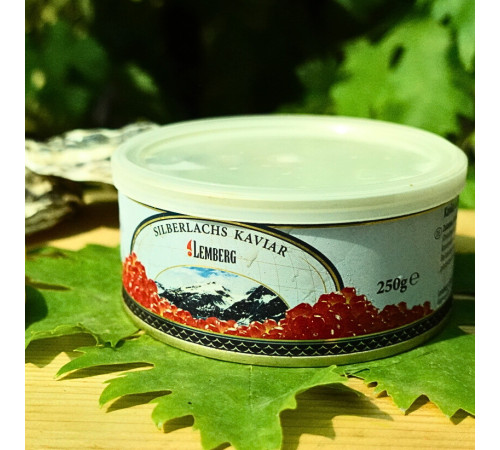 Ікра червона кижуча ТМ Лемберг з/б, 250 грам