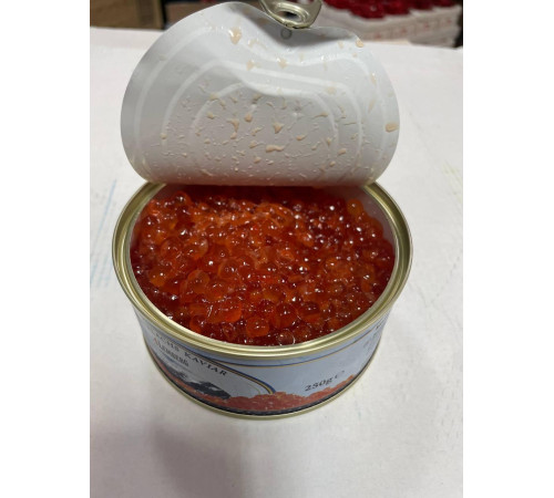 Ікра червона кижуча ТМ Лемберг з/б, 250 грам