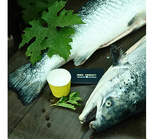 Семга тушка, лосось с/м 4-5-6кг (цена за 1кг), шоковая заморозка, Элитная