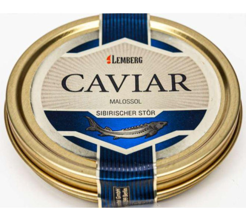 Ікра чорна амурського осетра, Lemberg, 100 грам