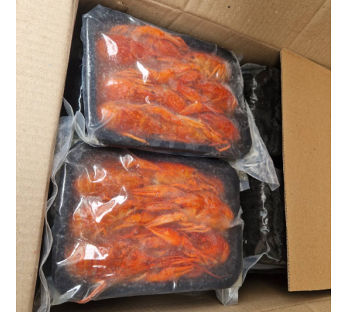 Раки вареные 0,5кг/уп, быстрого приготовления, шоковая заморозка, 15-17шт/упак