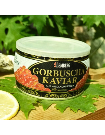 Ікра червона лососева горбуші Лемберг з/б, 400 грам