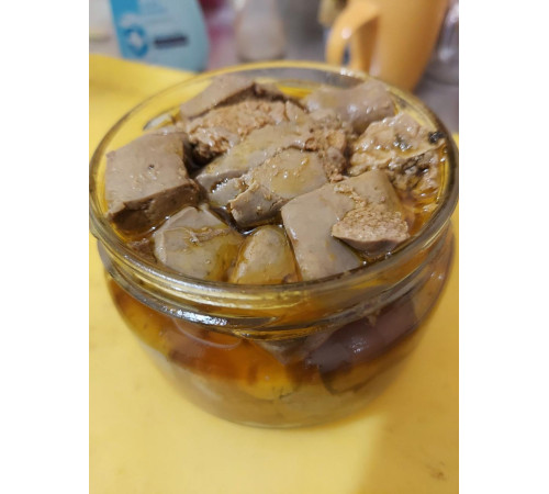 Печінка ската чорноморського зі спеціями (консервована) 500грам