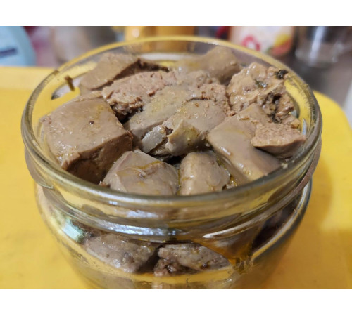 Печінка ската чорноморського зі спеціями (консервована) 500грам