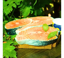 Стейк сьомги (лосось, сьомга), с/м, вакуумна упаковка