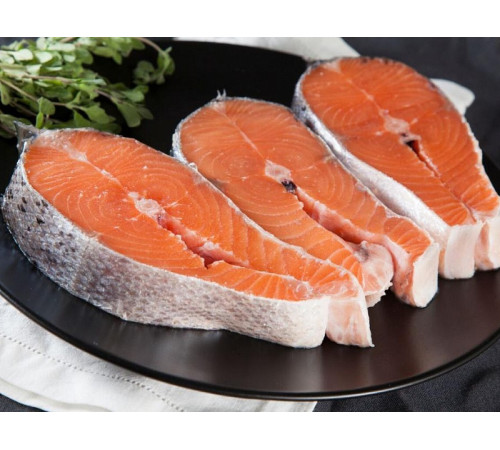 Стейк сьомги (лосось, сьомга), с/м, вакуумна упаковка