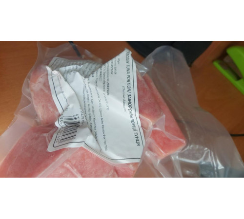 Порции тунца 500грамм, Премиум качество, с/м, вакуум