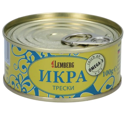 Ікра Тріски 100гр Лемберг
