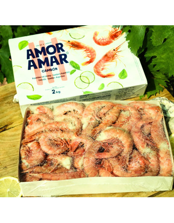 Креветки лангустини без голови, розмір С2, 46-55шт/кг (2кг упаковка). Ціна за 1кг