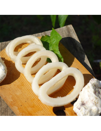 Кальмар кольца 3-9см , свежемороженые
