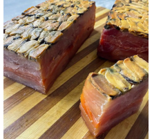 Брус рыбный (тунец, масляная, марлин, лосось, мидии), х/к малосол, вакуум 300 - 500 гр/уп (весовой товар)