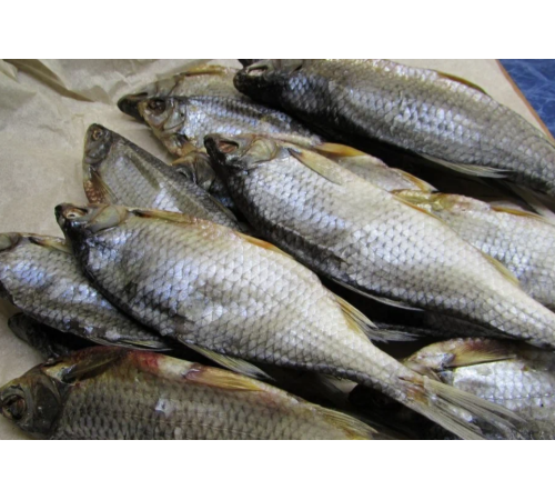 Тарань Мега крупная вяленая, икряная 100%, нечищенная, (размер 2-3шт/кг)