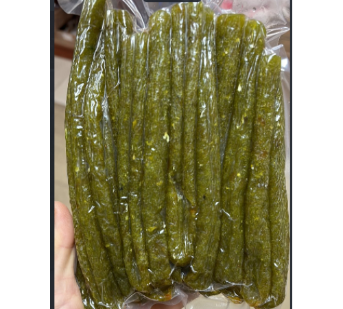 Ікра корюшки в'ялена з васабі 500 грам, вакуумна упаковка