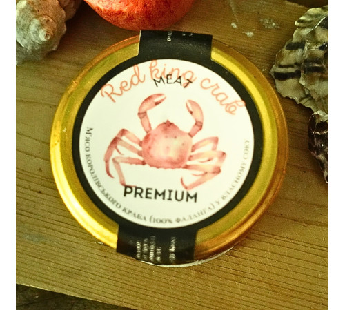 Мясо краба Норвегия, стеклянная банка 250 грамм