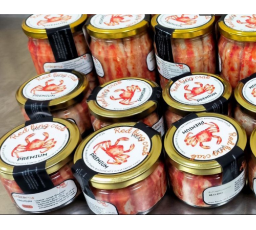 М'ясо краба, Норвегія, скляна банка 250 грам