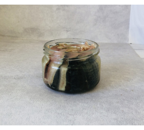 Дунайка, филе на шкуре по вилковски (резаное), 250 грамм