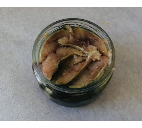 Дунайка, филе на шкуре по вилковски (резаное), 250 грамм