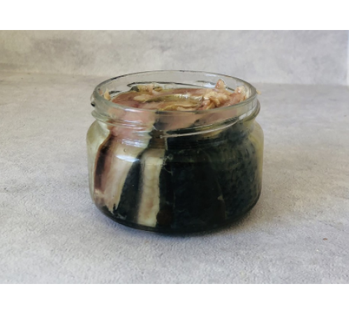 Дунайка, филе на шкуре по вилковски (резаное), 250 грамм