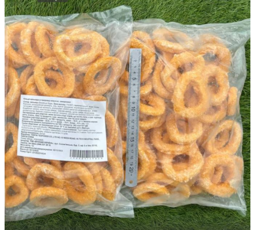 Кальмар кольца в панировке , 1кг