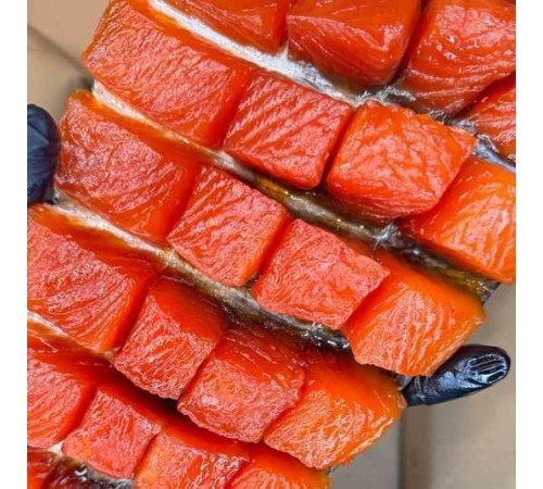 Юкола из лосося вяленая, размер 200 - 400гр/уп (вакуумная упаковка)