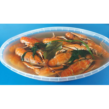 Раки варені морожені 500грам (лодочка) з Вилкове до 17шт/упак
