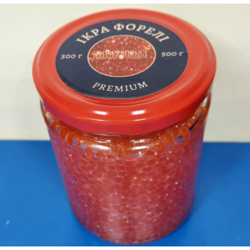 Ікра форелі закарпатська 500 грамів